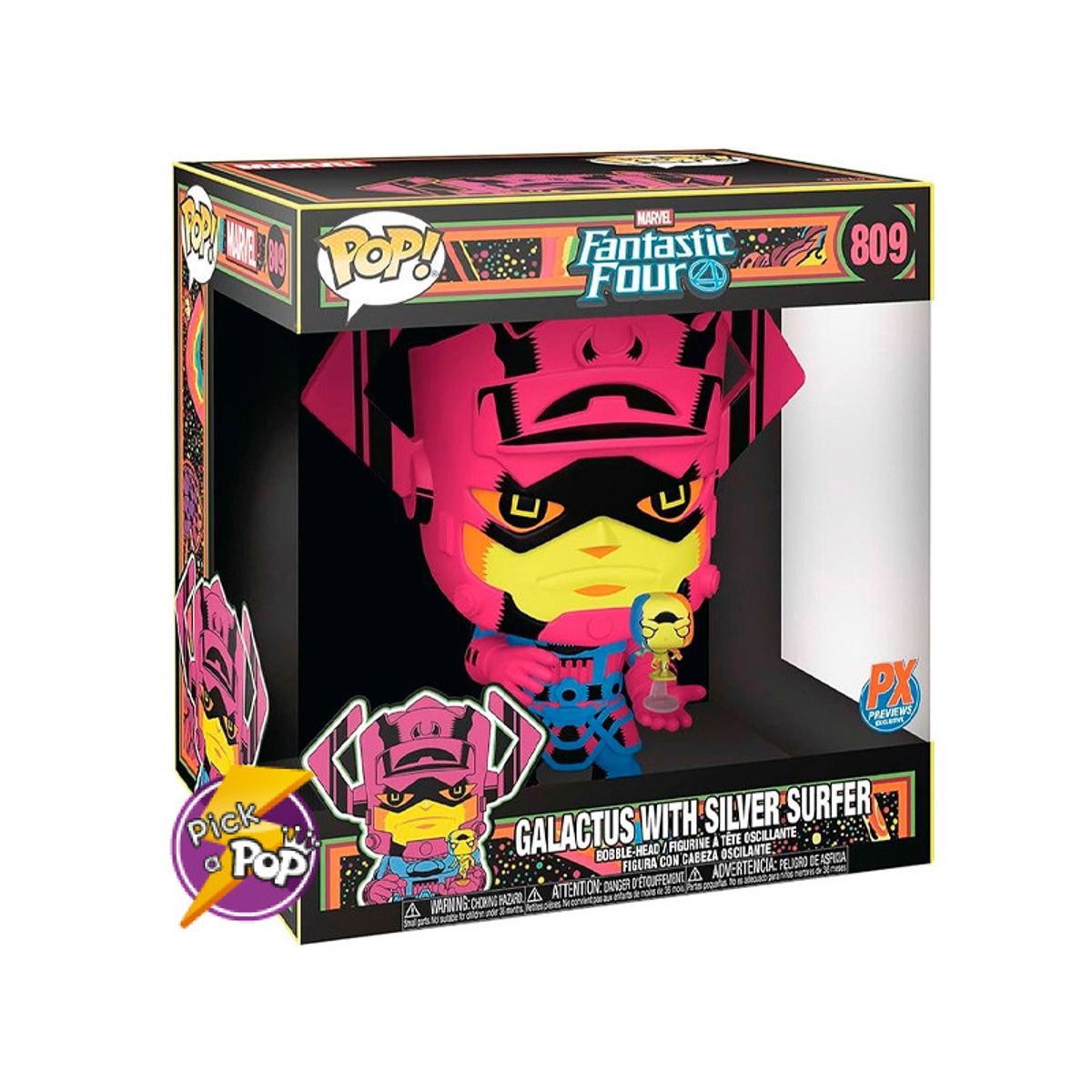 FUNKO - GALACTUS Y SILVER SURFER 4 FANTASTICOS JUMBO