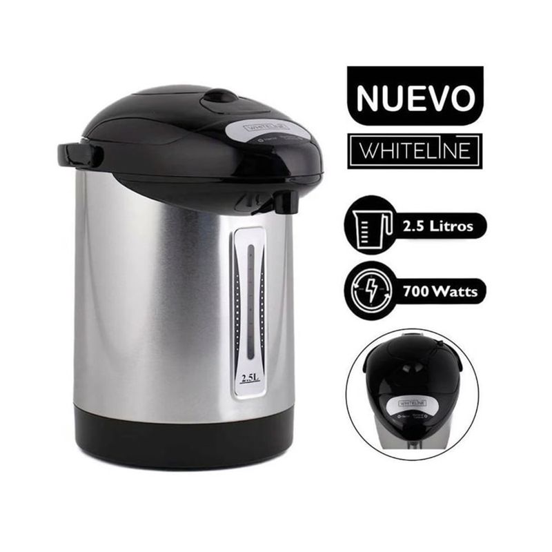 WHITELINE - Termo hervidor Whiteline 2.5 Litros - Acero
