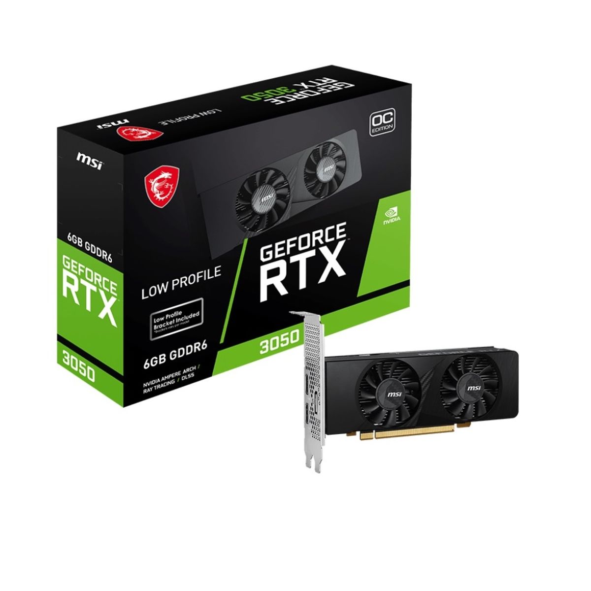MSI - Tarjeta de Video MSI GeForce RTX 3050 Gaming X 6G 6GB GDDR6 PCIe Gen 4