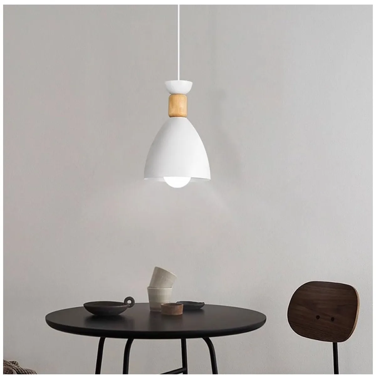 GENERICO - Lámpara colgante minimalista blanco e27