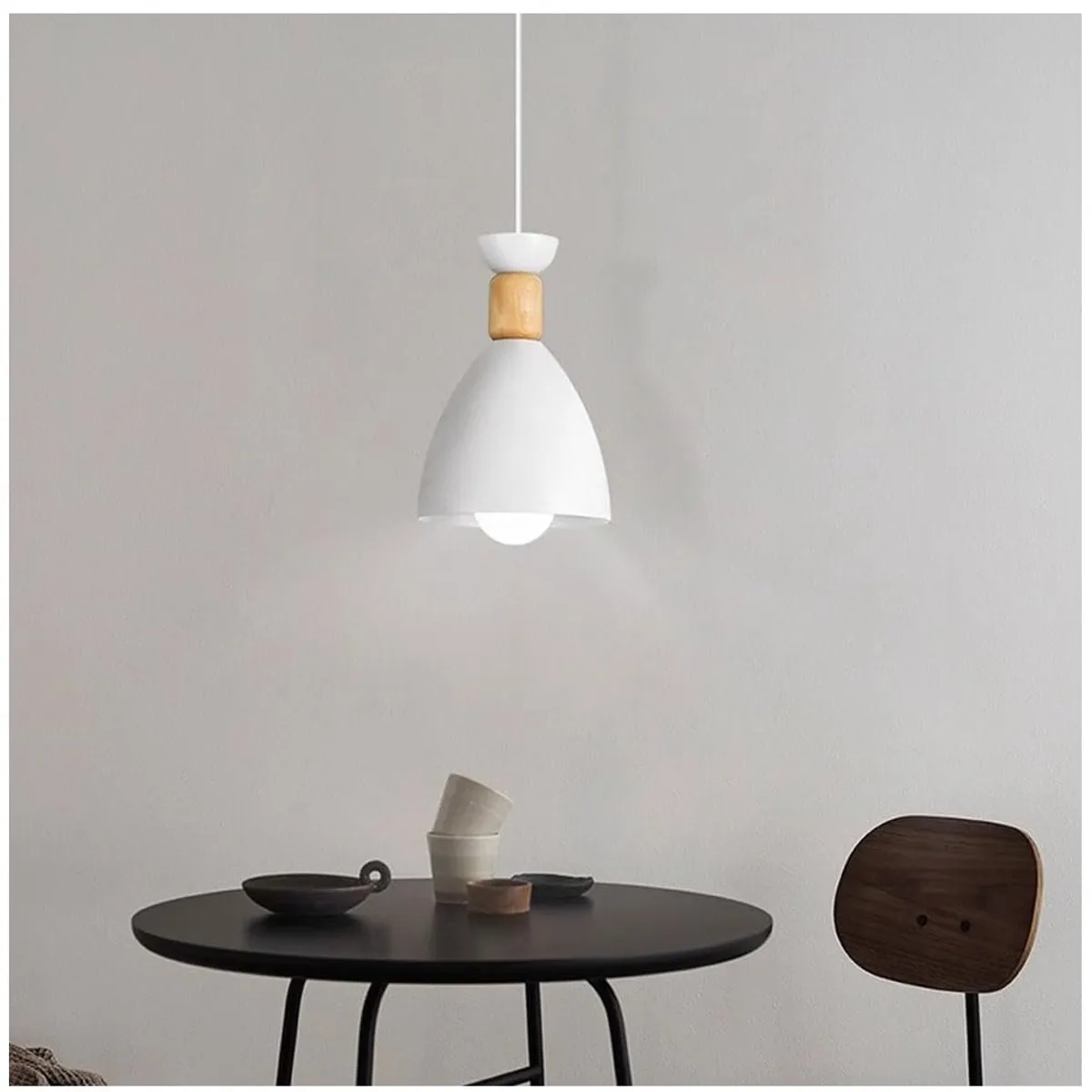 GENERICO - Lámpara colgante minimalista blanco e27