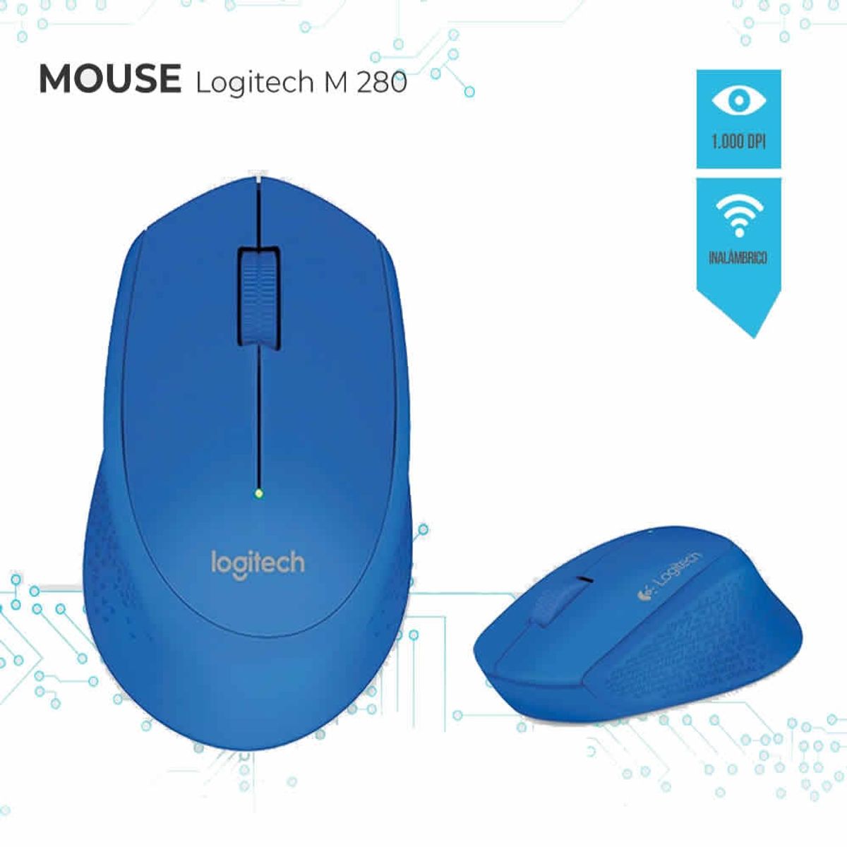 LOGITECH - MOUSE LOGITECH M280 - BLUE