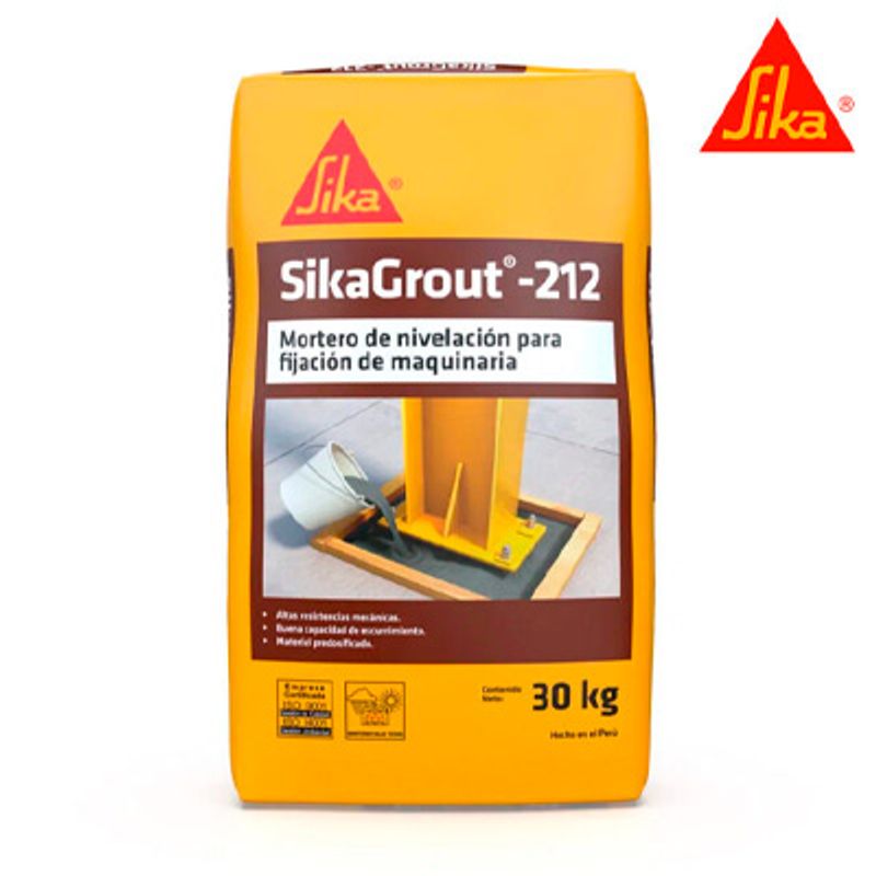 SIKA - MORTERO DE NIVELACIÓN PARA FIJACIÓN  SIKA GROUT - 212, 30Kg