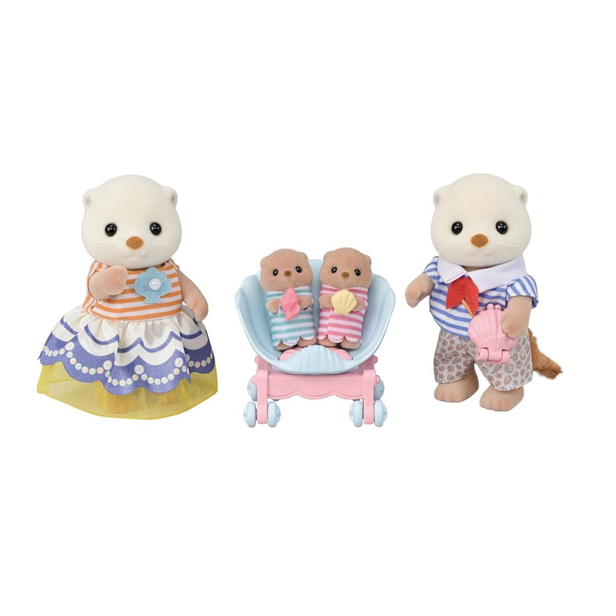 SYLVANIAN FAMILIES - Sylvanian Families Familia de Nutria Marina con Cochecito