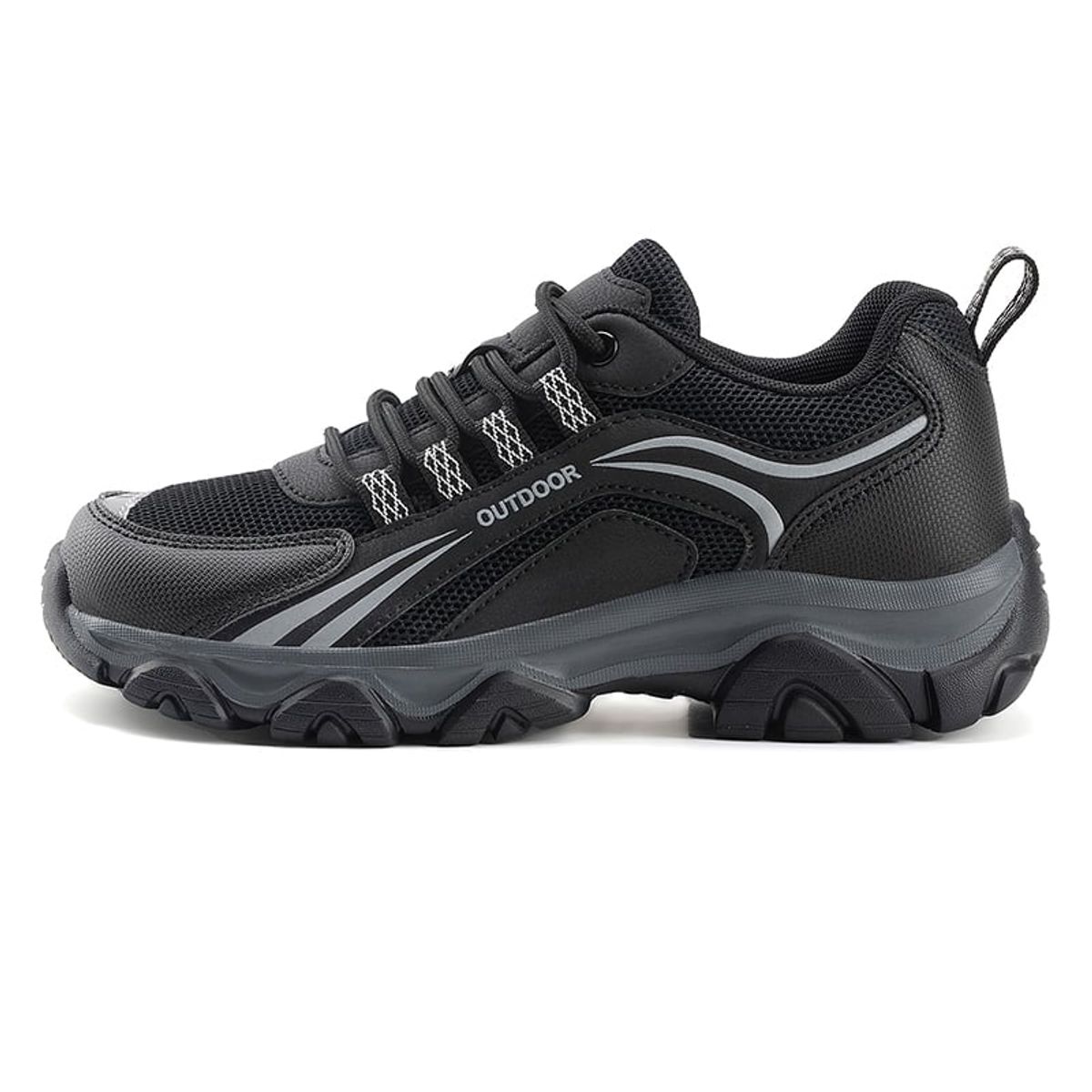 SHANDIAN - Zapatillas Outdoor Deportivos Hombre Negro