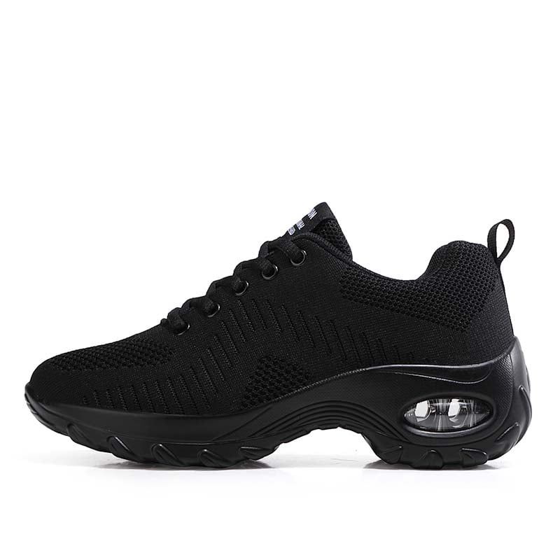 SHANDIAN - Zapatillas Plataforma Aire Mujer Negro