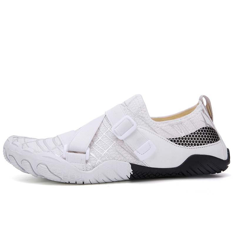 SHANDIAN - Zapatillas Running Plataforma Hombre Blanco-