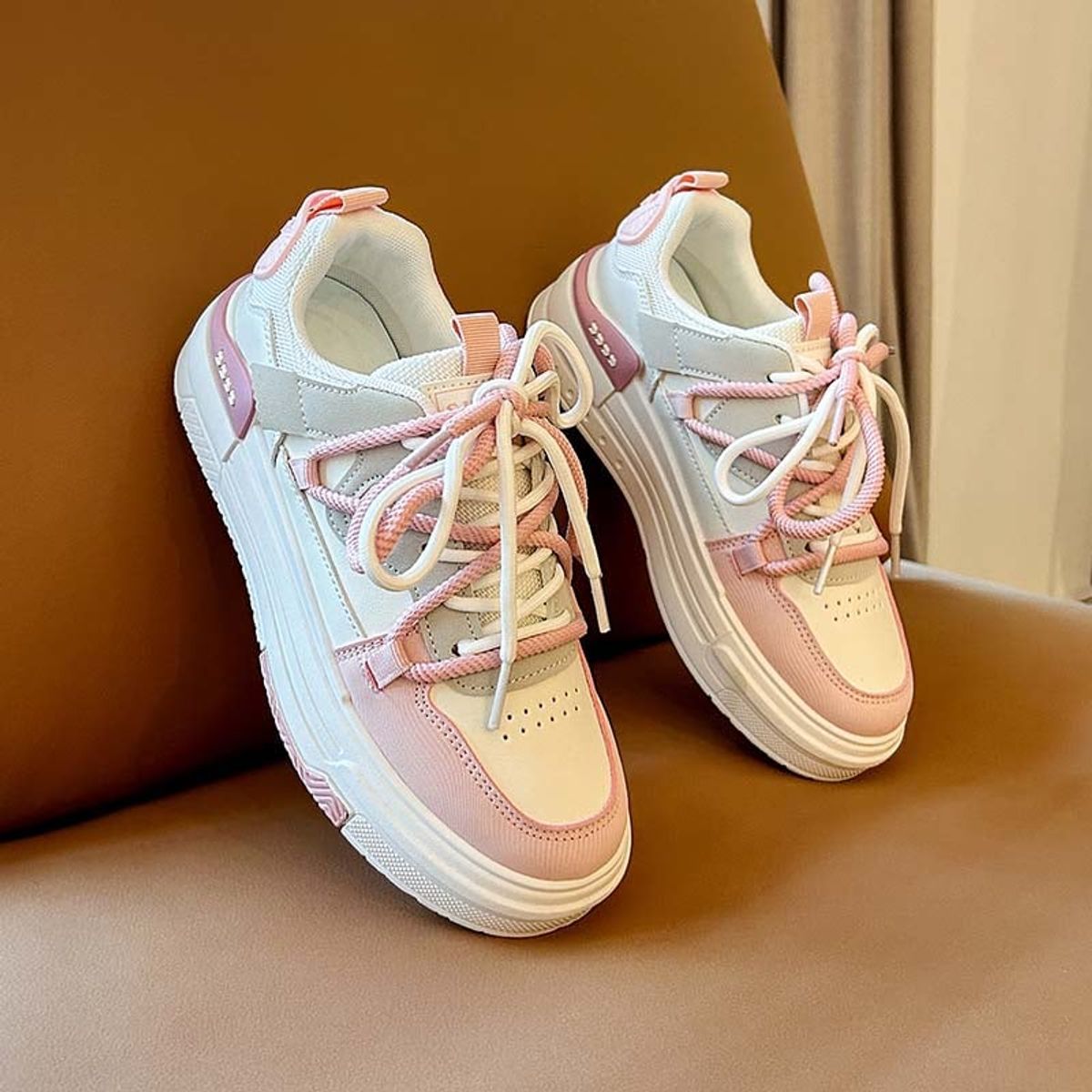 SHANDIAN - Zapatillas Urbana Mujer Gris