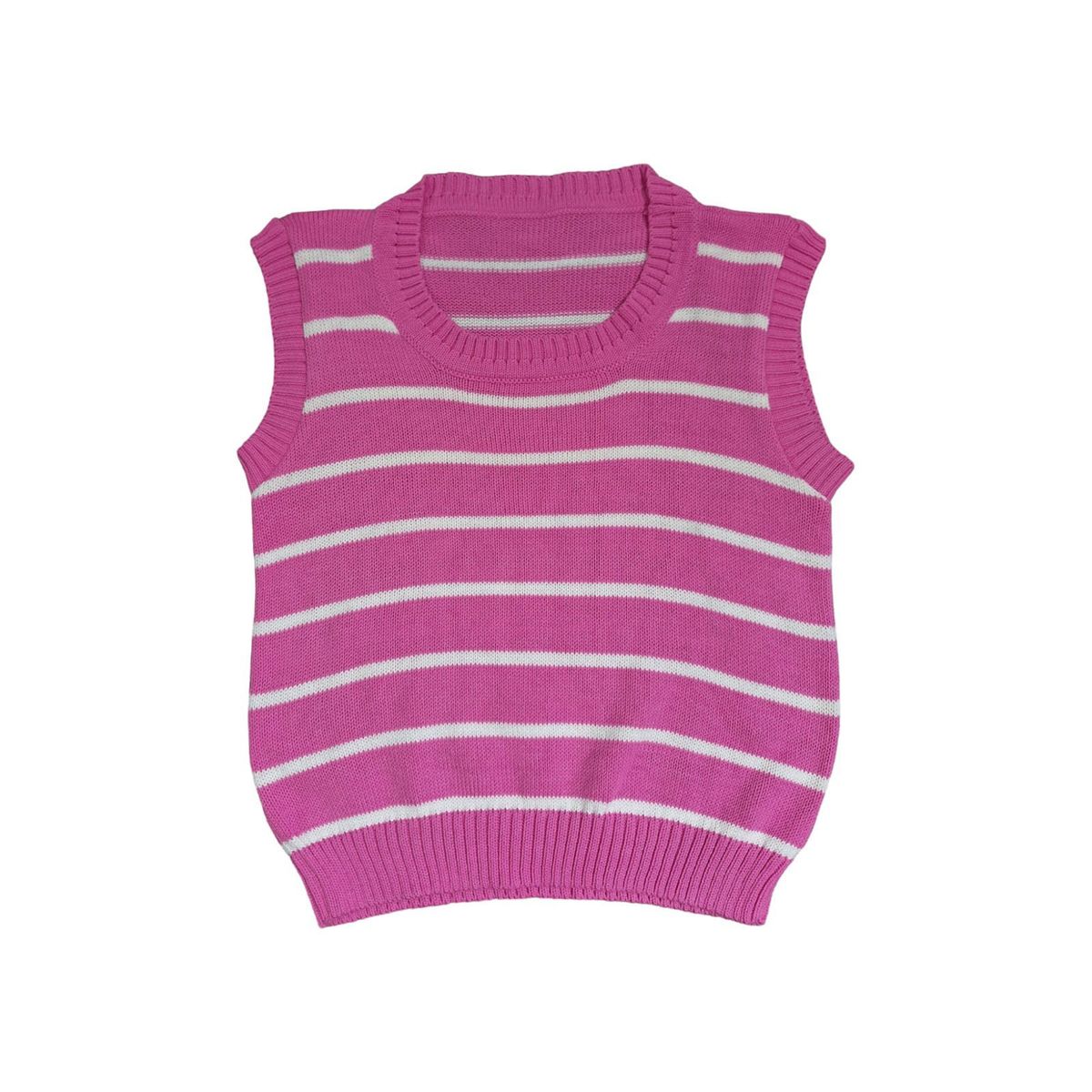 GENERICO - Sueter Mujer Yomar Casual Tendencia Rallas Color Fucsia