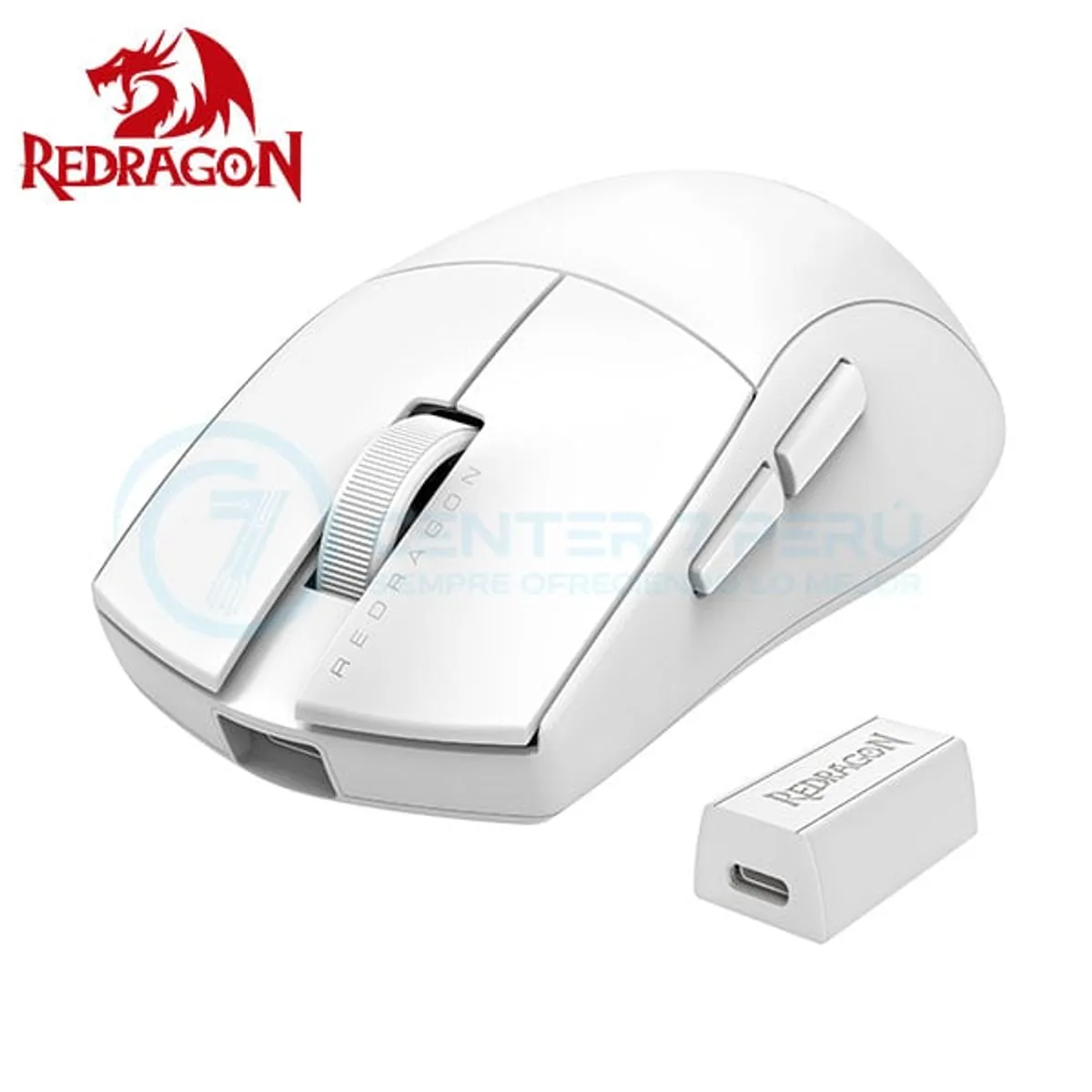 REDRAGON - Mouse Redragon K1NG PRO 4K HZ Wireless WHITE