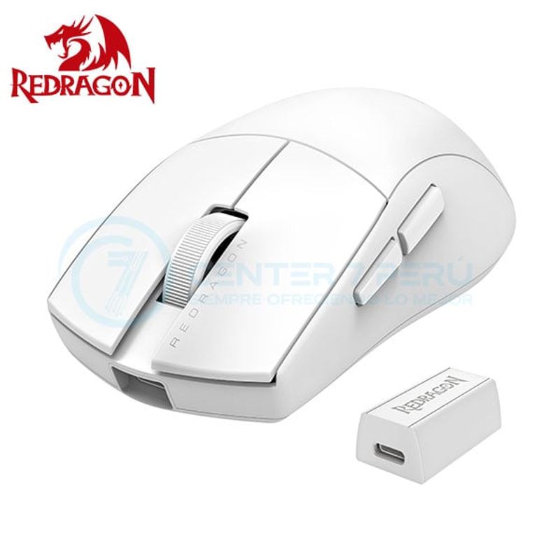 REDRAGON - Mouse Redragon K1NG PRO 4K HZ Wireless WHITE