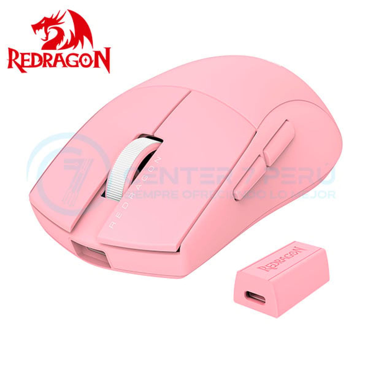REDRAGON - Mouse Redragon M916 K1NG PRO 4K HZ Wireless PINK