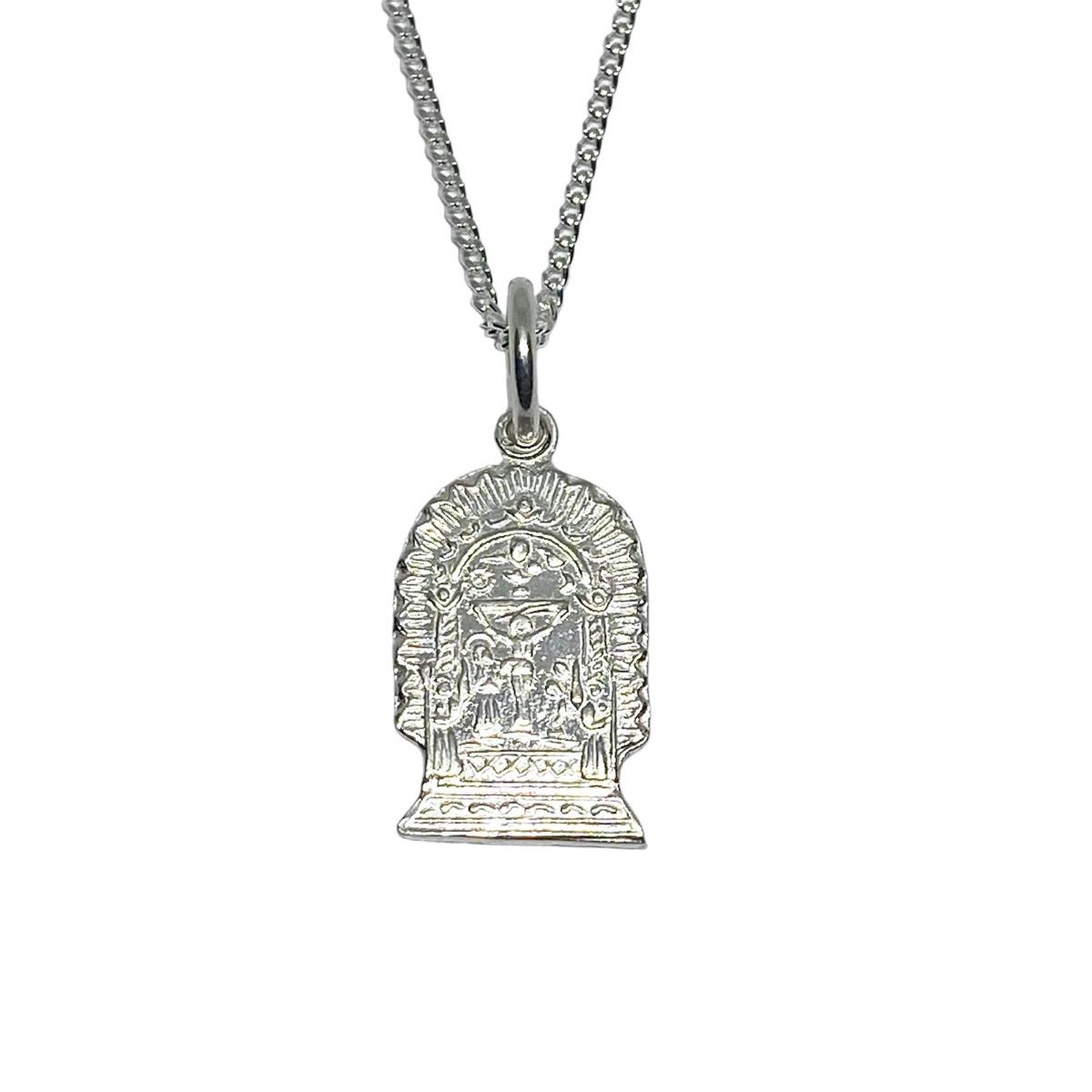 SANTORAL - Dije Señor de los Milagros y Cadena - Plata