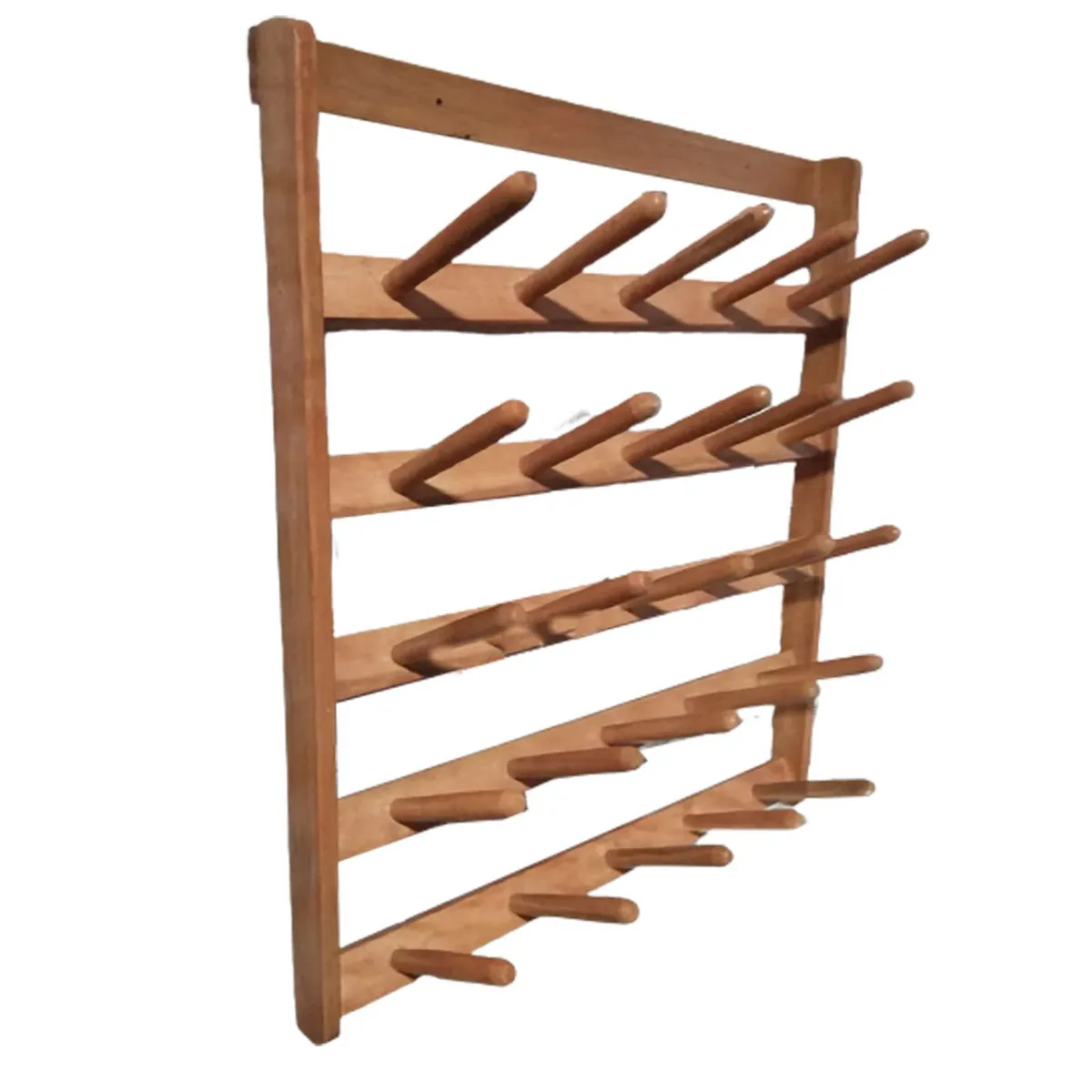 GENERICO - Portavasos Organizador de vasos colgador en madera natural