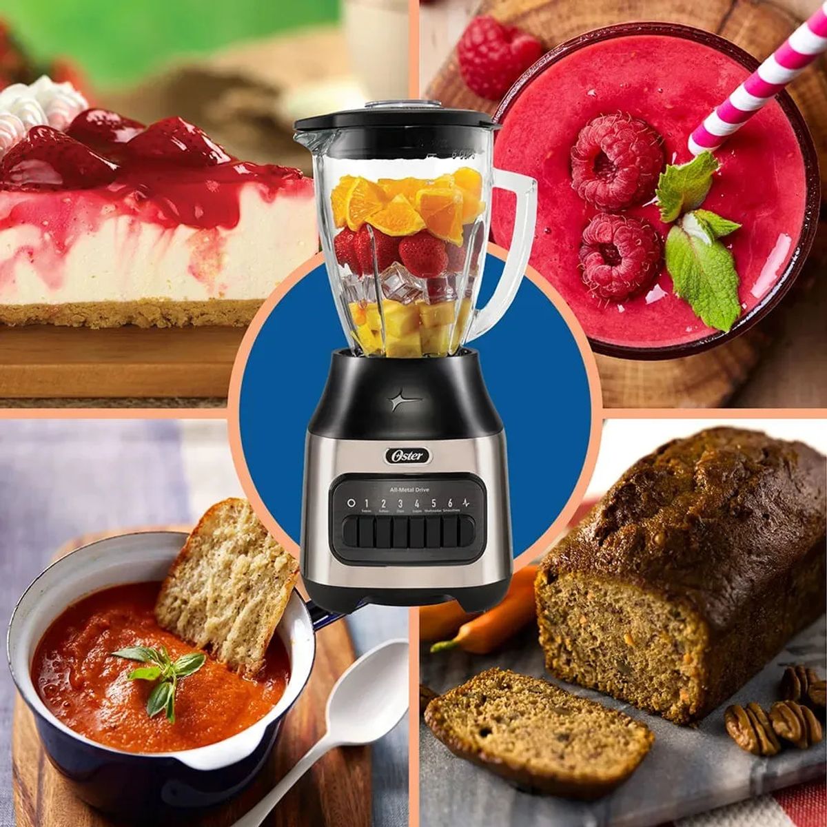 OSTER - Licuadora Oster® con vaso de vidrio  BLSTPEG NPB