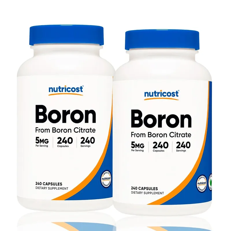 NUTRICOST - Boron Boro Citrato Nutricost 240 Capsulas Pack X2