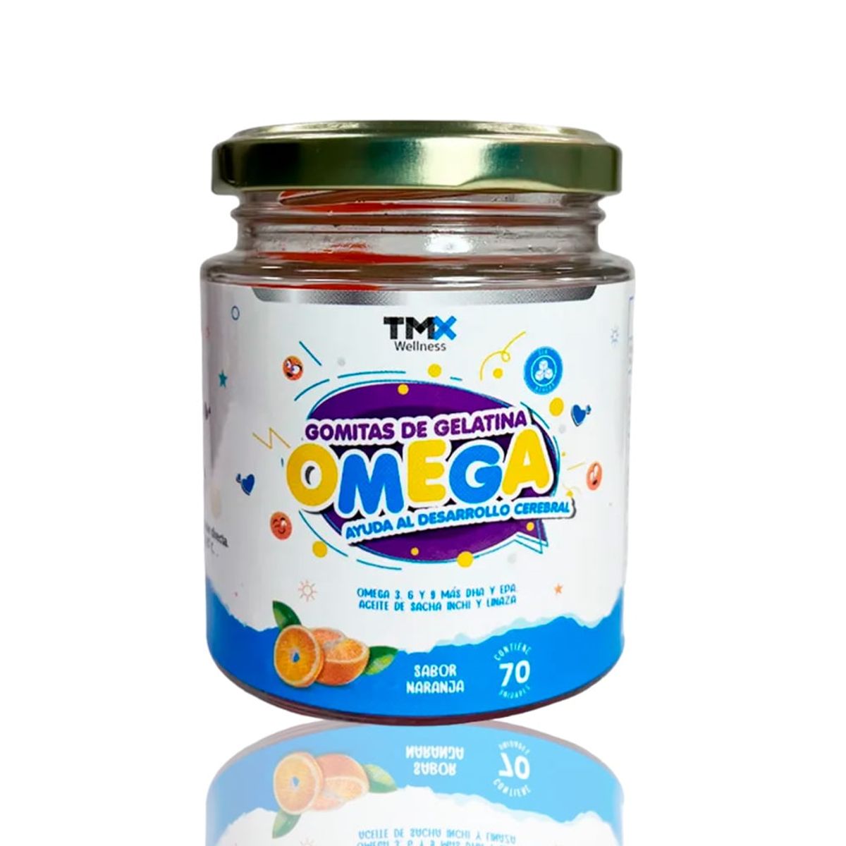 GENERICO - Omega 3-6-9 Para Niños 70 Gomitas Tmx Wellness Sabor Naranja