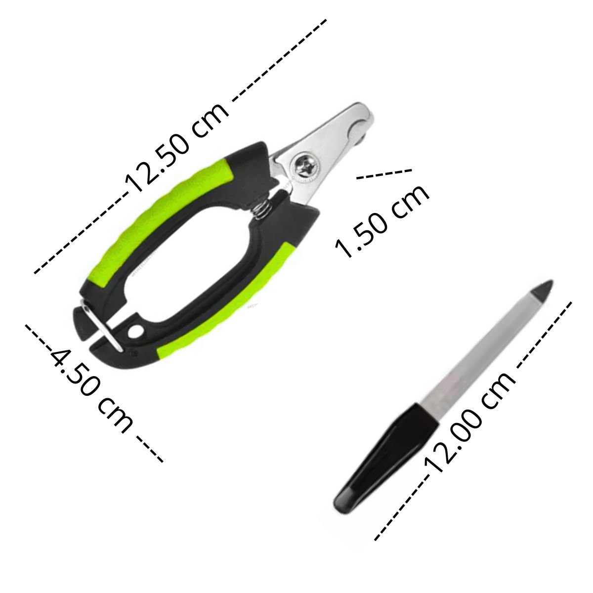 GENERICO - Alicate Cortauñas Perros-Mascotas NUNBELL Oval Verde-P