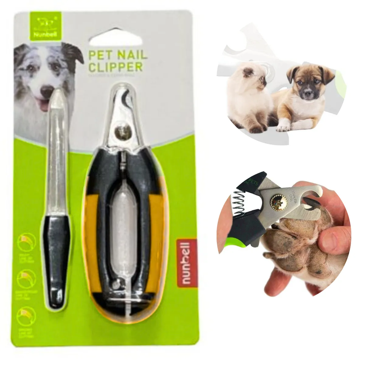 GENERICO - Alicate Cortauñas Perros-Mascotas NUNBELL Oval Anaranjado-P