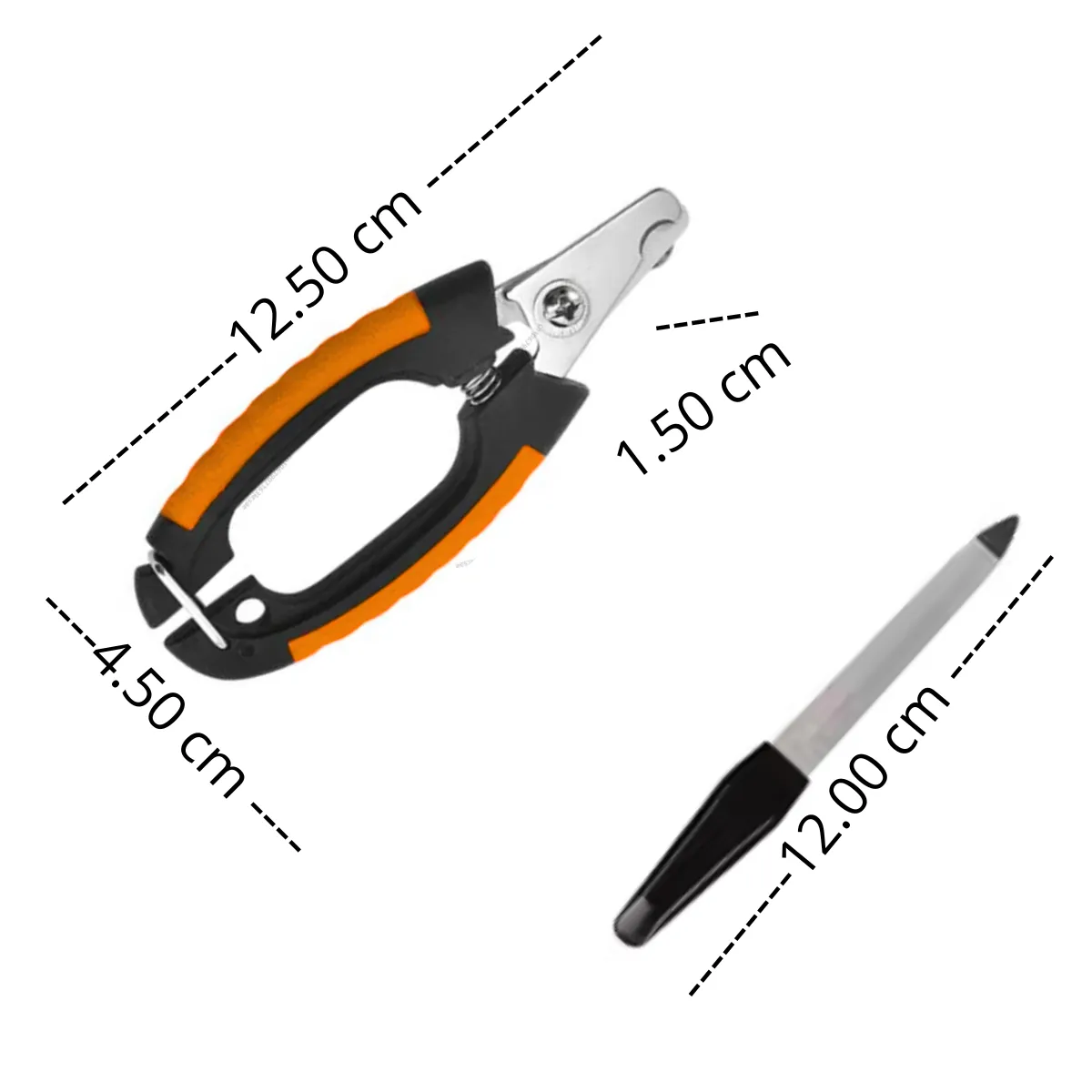 GENERICO - Alicate Cortauñas Perros-Mascotas NUNBELL Oval Anaranjado-P