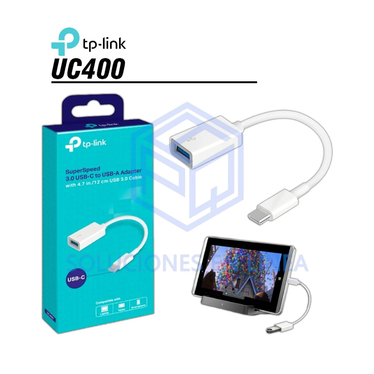 TP LINK - TP-Link UC400 / Adaptador OTG USB-C 3.0 a USB-A X