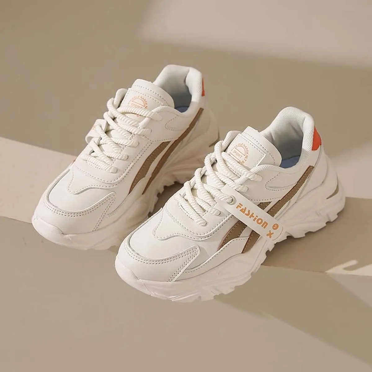 SHANDIAN - Zapatillas Plataforma Mujer Amarillo