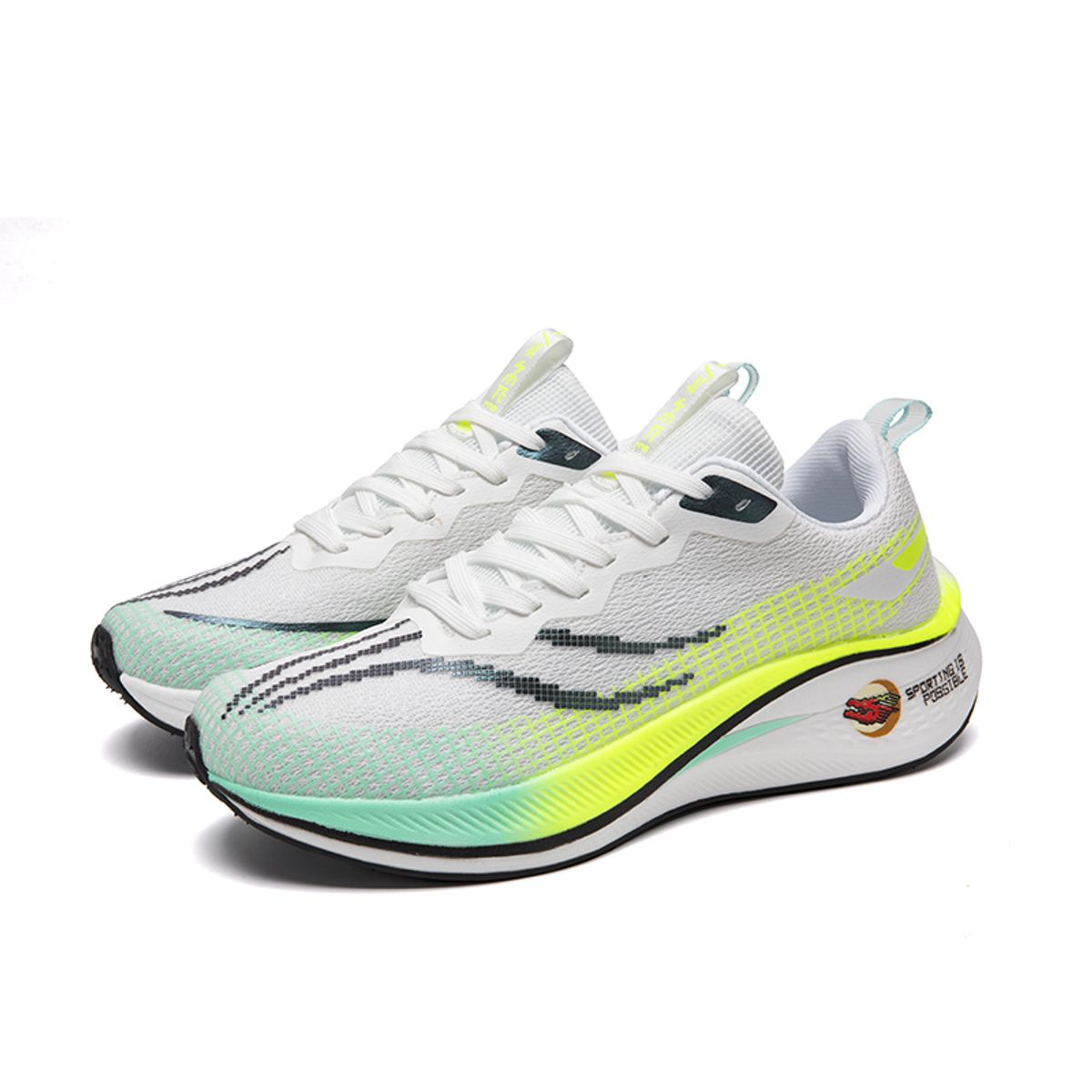 SHANDIAN - Zapatillas Running Hombre Naranja