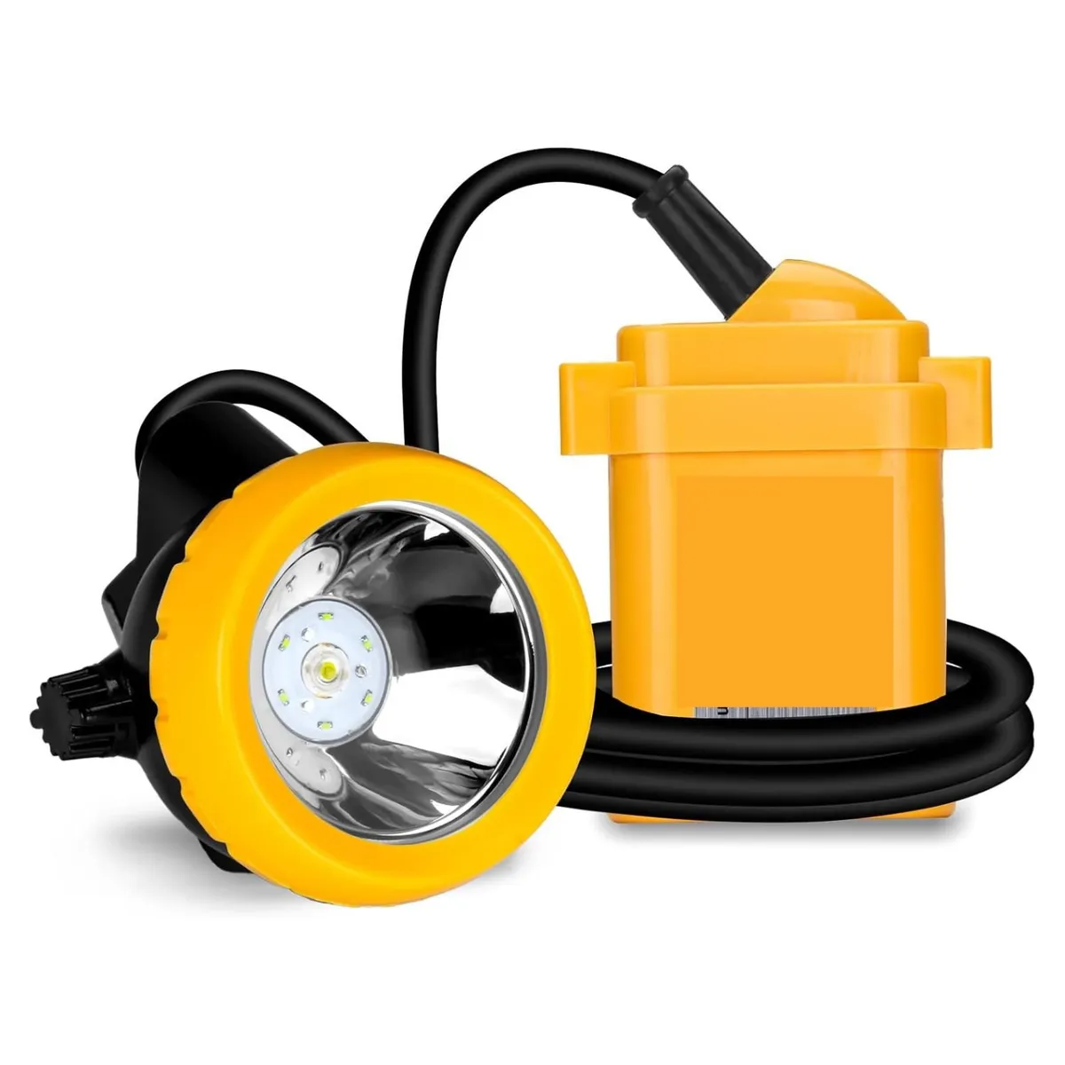 CAFINI - Linterna de cabeza, Linterna minero 30 horas trabajo