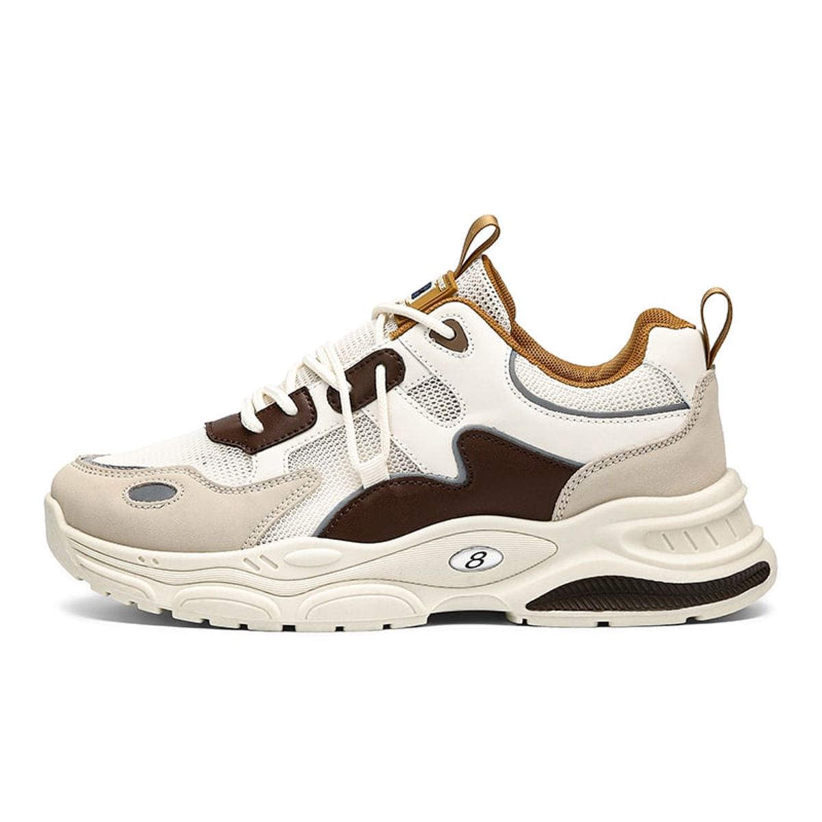 SHANDIAN - Zapatillas Running Plataforma Hombre Azul