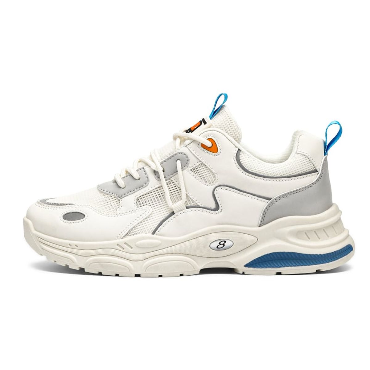 SHANDIAN - Zapatillas Running Plataforma Hombre Azul