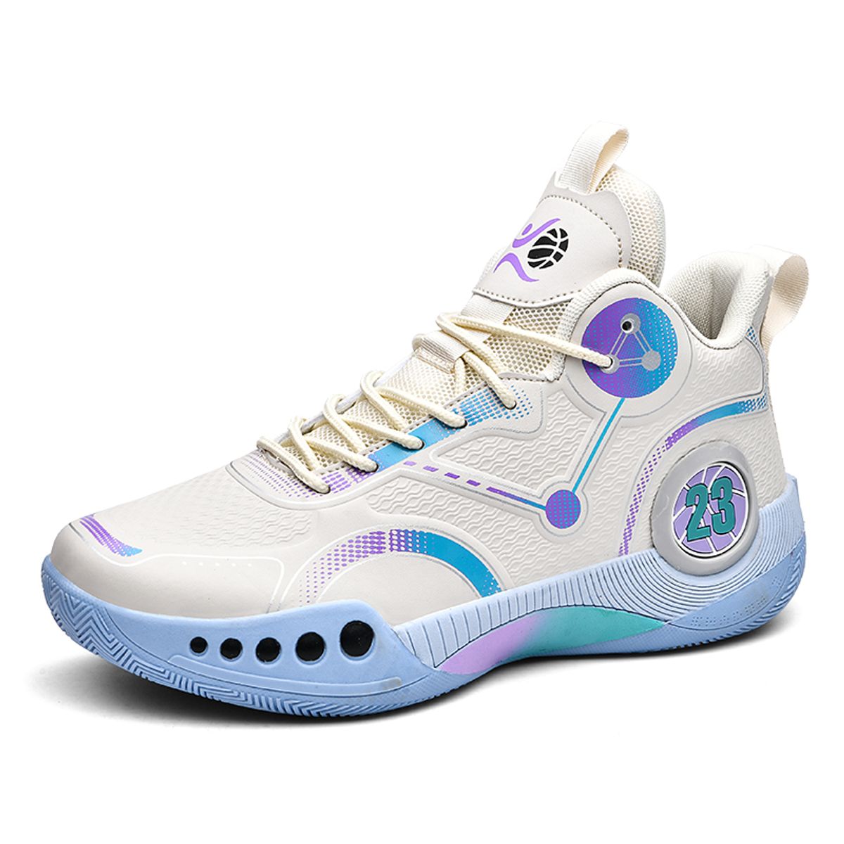 SHANDIAN - Zapatilla Básquetbol Hombre Beige