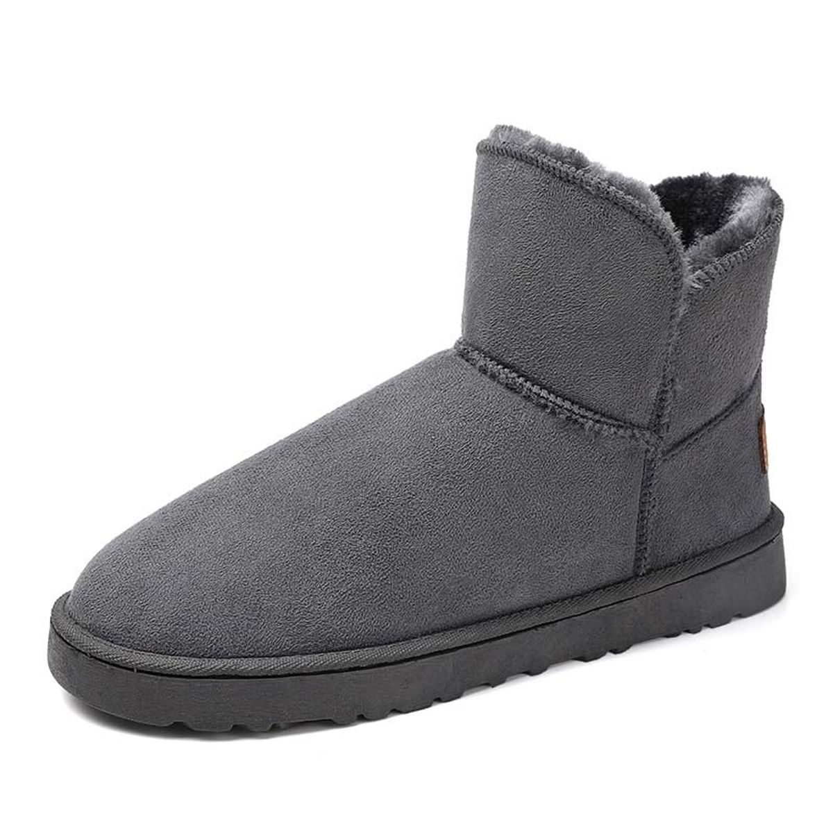SHANDIAN - Botas mujer con chiporro Invierno Negro