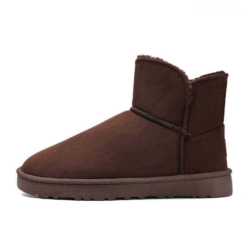 SHANDIAN - Botas mujer con chiporro Invierno Negro
