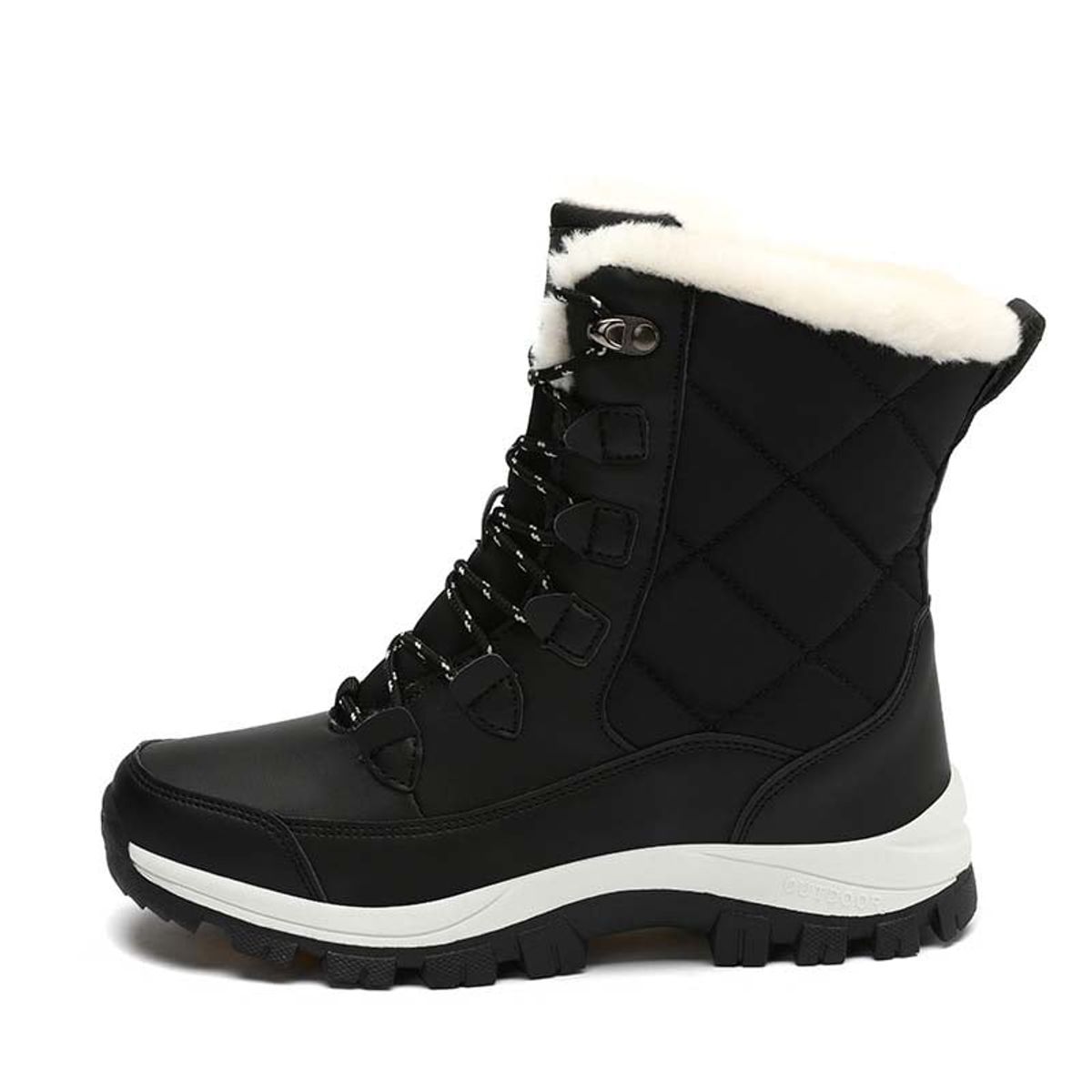 SHANDIAN - Bota temica chiporro mujer zapatos Negro