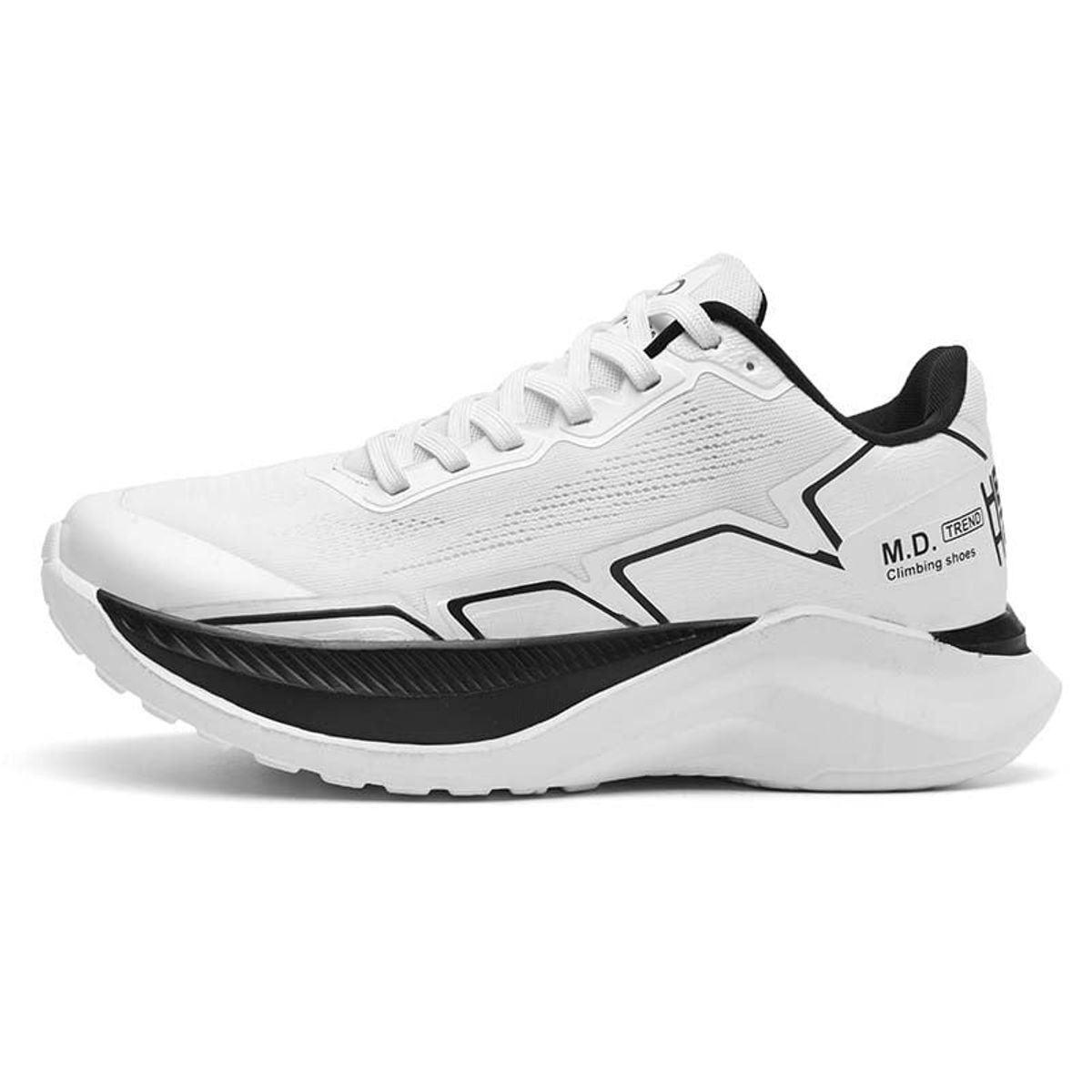 SHANDIAN - Zapatillas Running Hombre Blanco