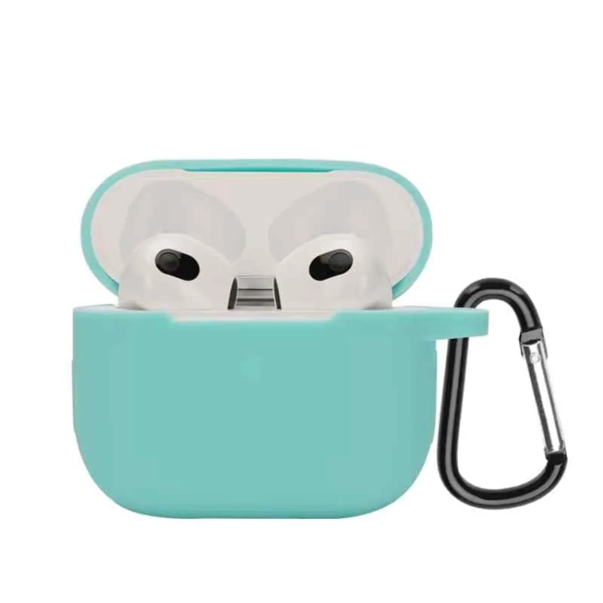 GENERICO - Case Protector de Silicona para Audífonos Apple Airpods 3 color menta
