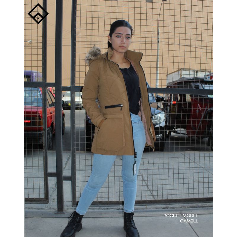 GENERICO - Casaca Parka Abrigo de Invierno para Mujer