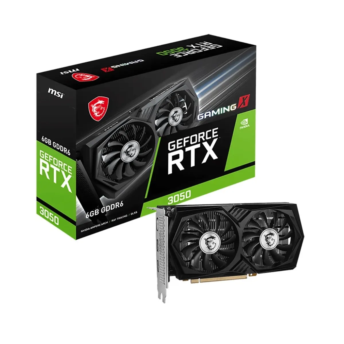 Msi - Tarjeta de Video MSI GeForce RTX 3050 LP 6G OC 6GB GDDR6 PCIe 4.0