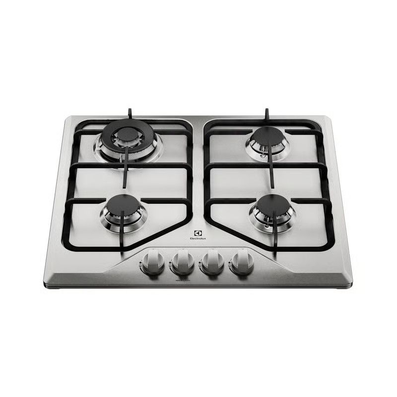 ELECTROLUX - Encimera 4 Hornillas Inoxidable a Gas KE4MX