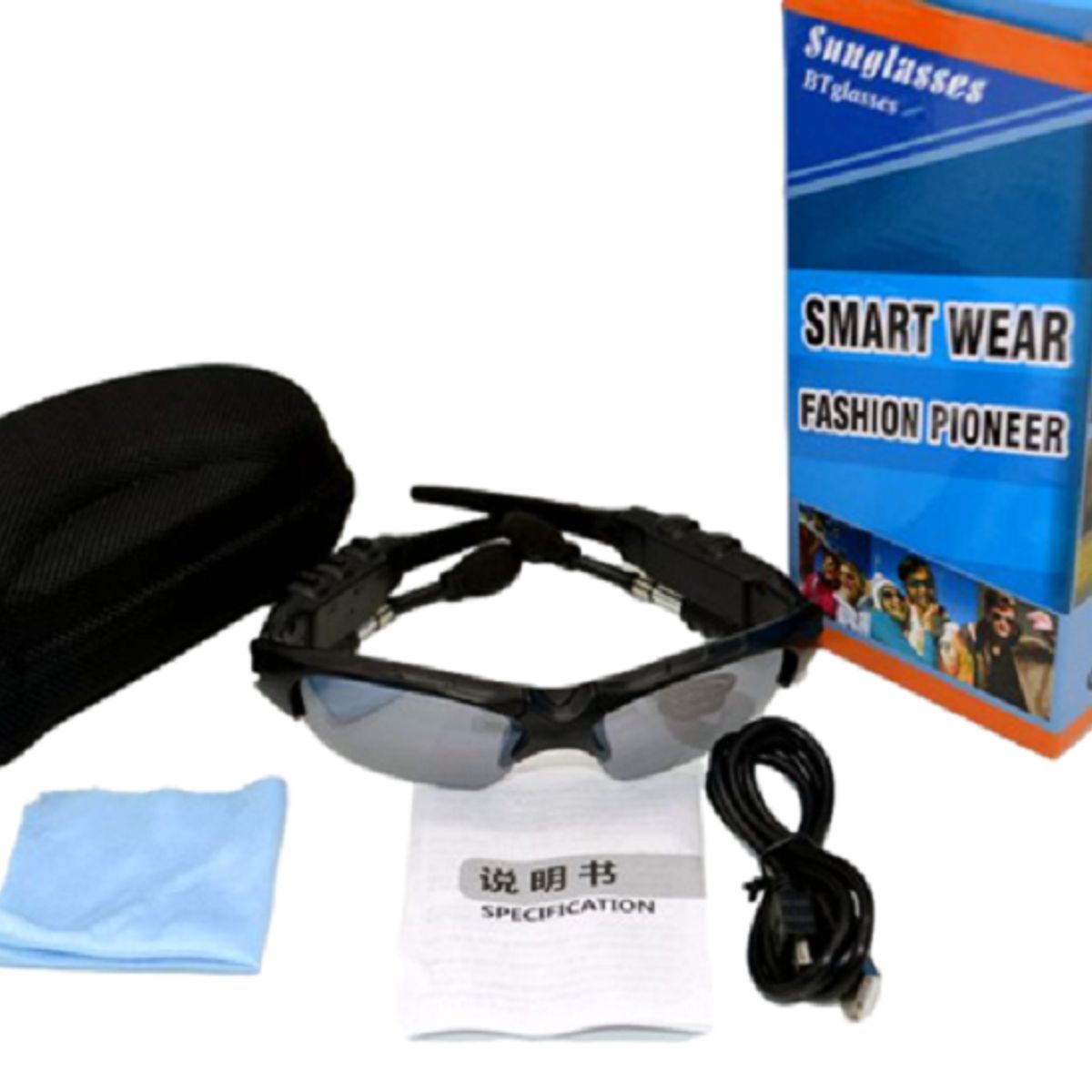 GENERICO - Lentes De Sol Bluetooth Inteligente Con Audífono Inalámbrico