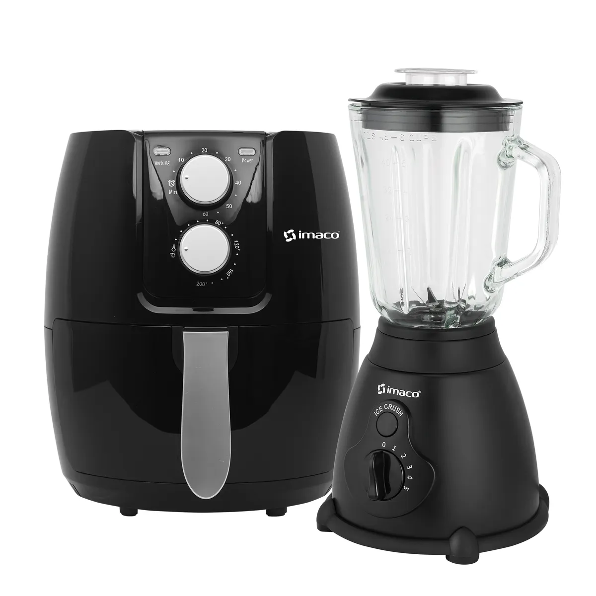 IMACO - Combo freidora de aire 2.6 litros + Licuadora 1.5lt imaco
