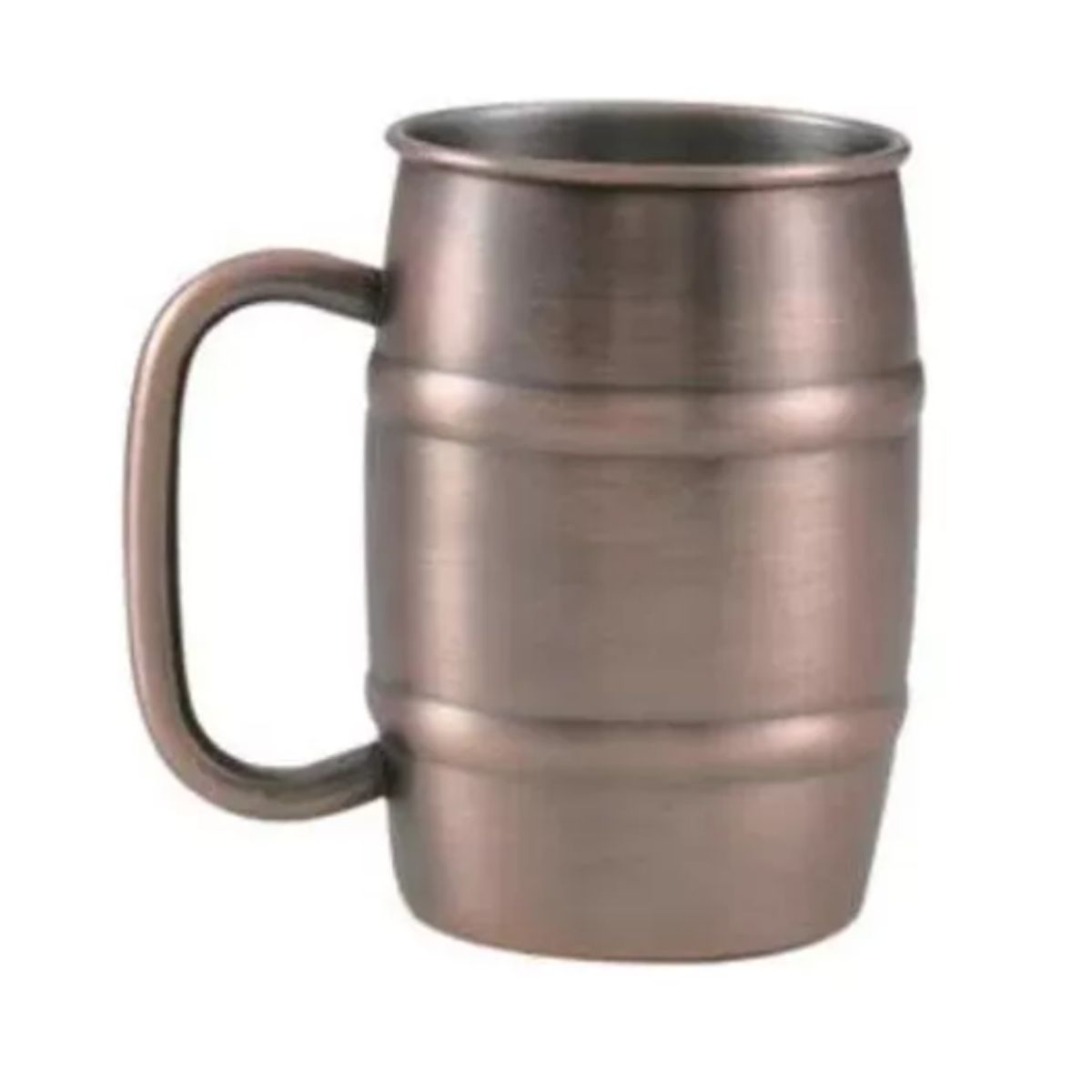 GENERICO - 2 vasos para cerveza bañados en cobre envejecido