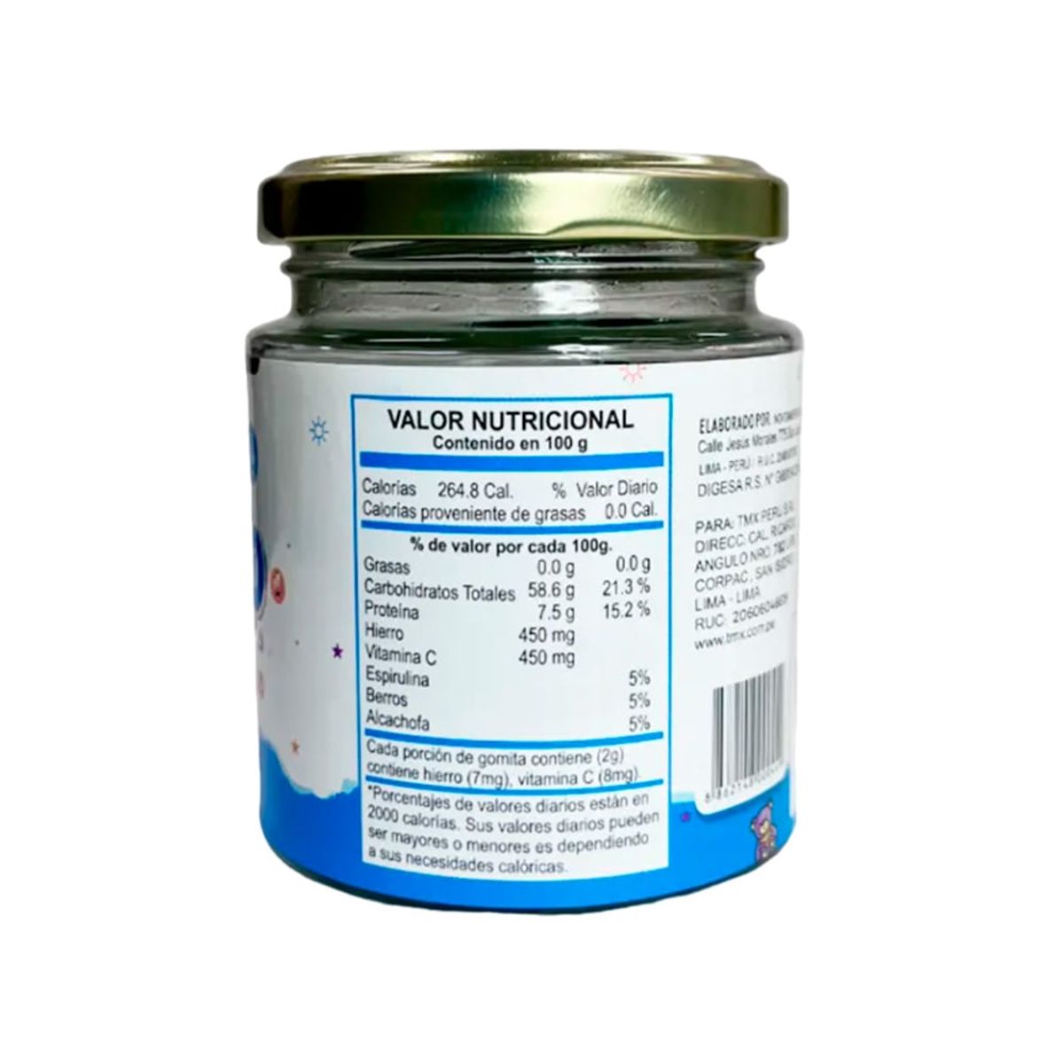 GENERICO - Hierro Para Niños Gomitas Tmx Wellness Sabor Naranja