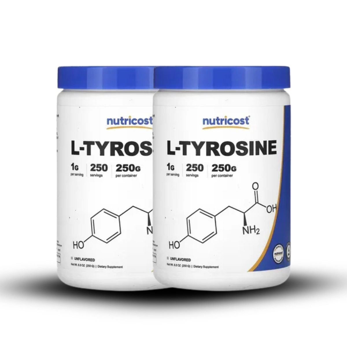 NUTRICOST - Aminoácido L-Tirosina 250 mg Nutricost 250gr x2