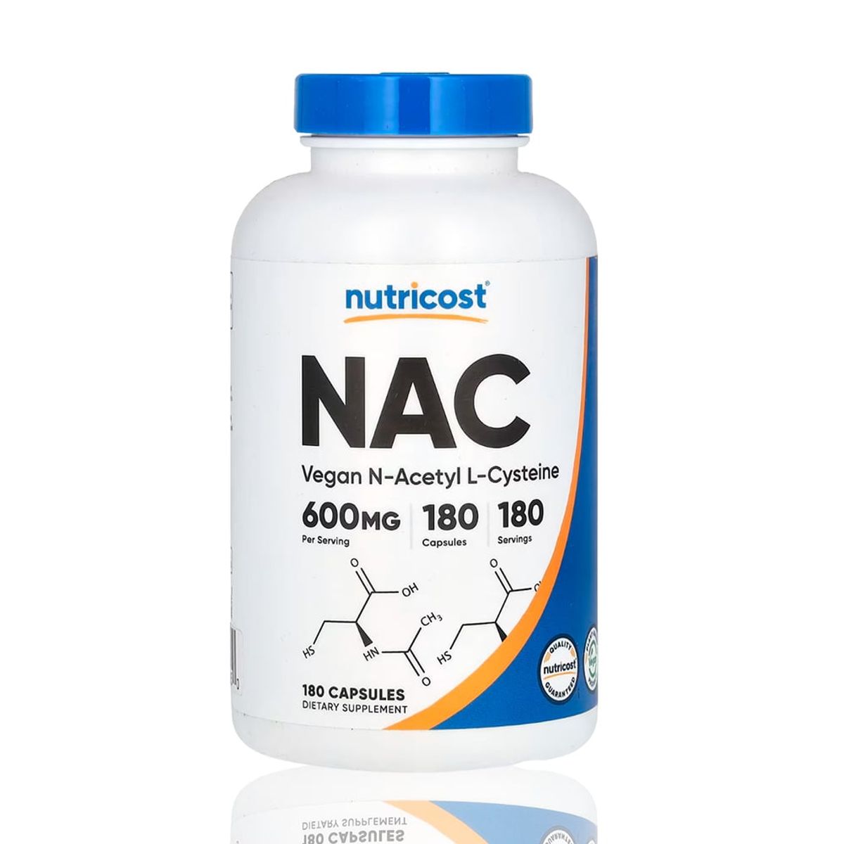 NUTRICOST - Nac 600Mg N-Acetyl L-Cysteine Nutricost 180 Caps