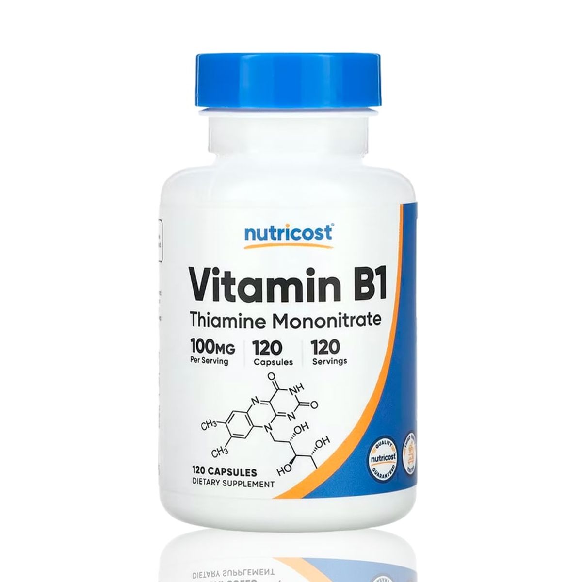 NUTRICOST - Vitamina B1 100Mg Nutricost Tiamina 120 Capsulas