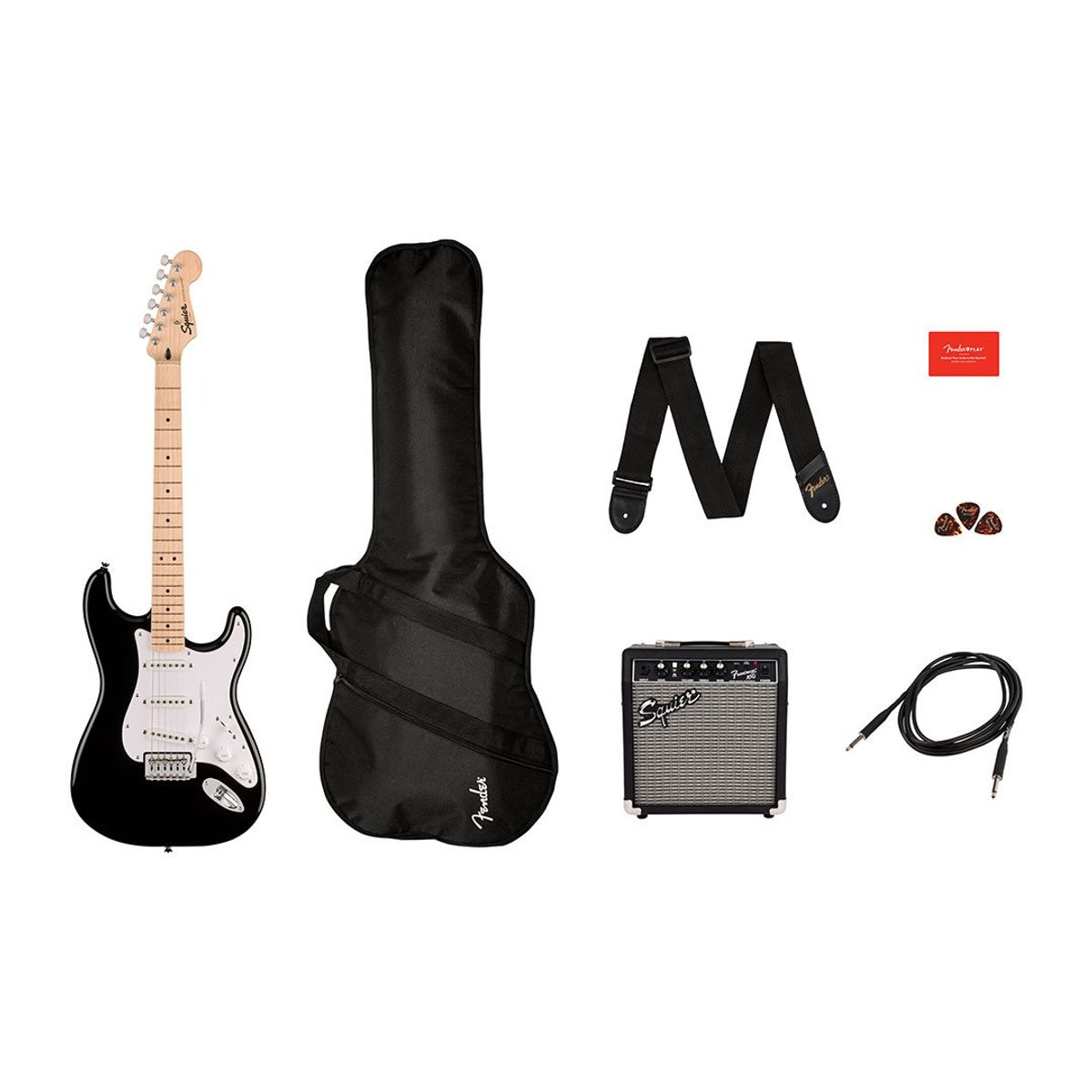 SQUIER - Pack Squier Sonic Stratocaster - Black
