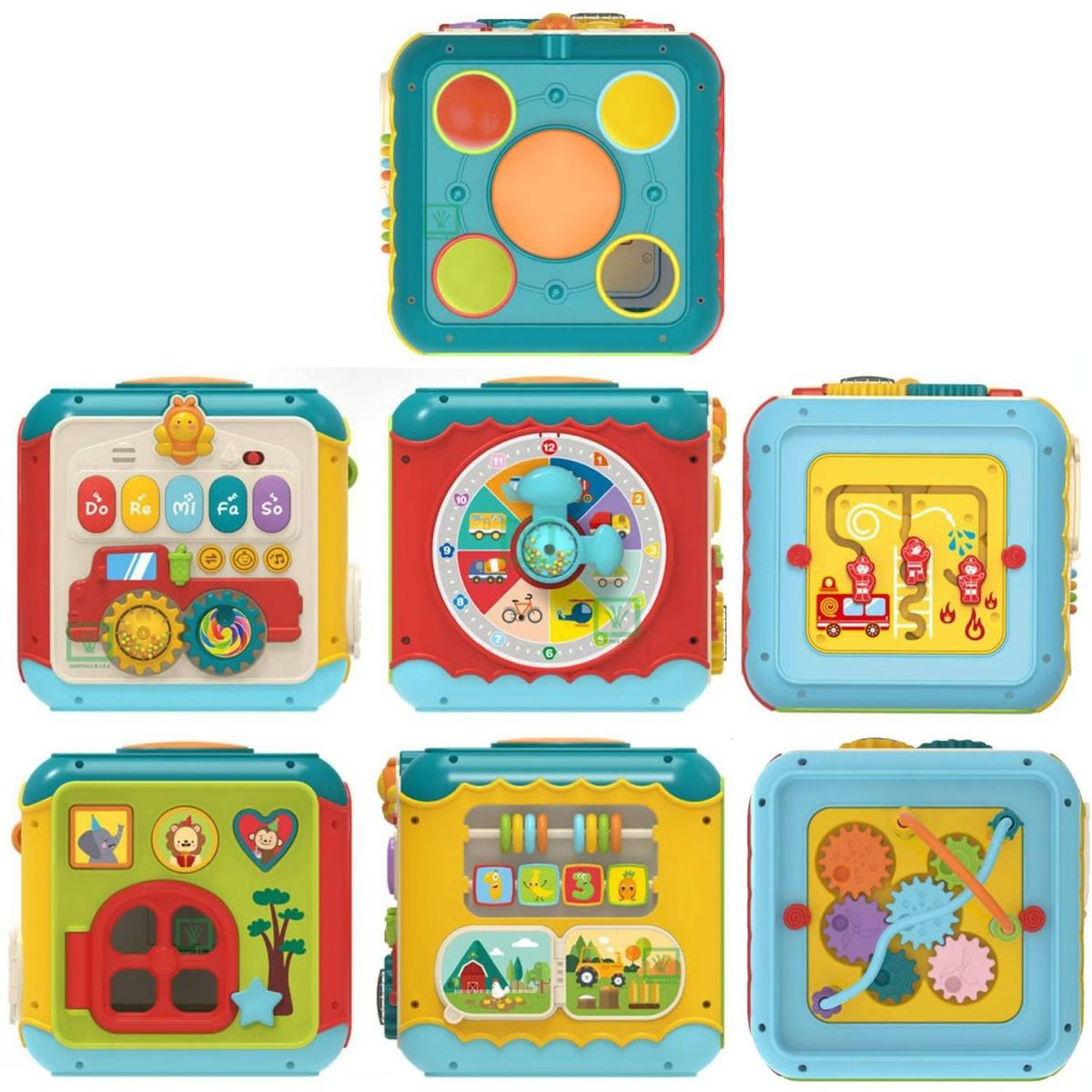 GENERICO - Cubo Interactivo Infantil con Múltiples Actividades