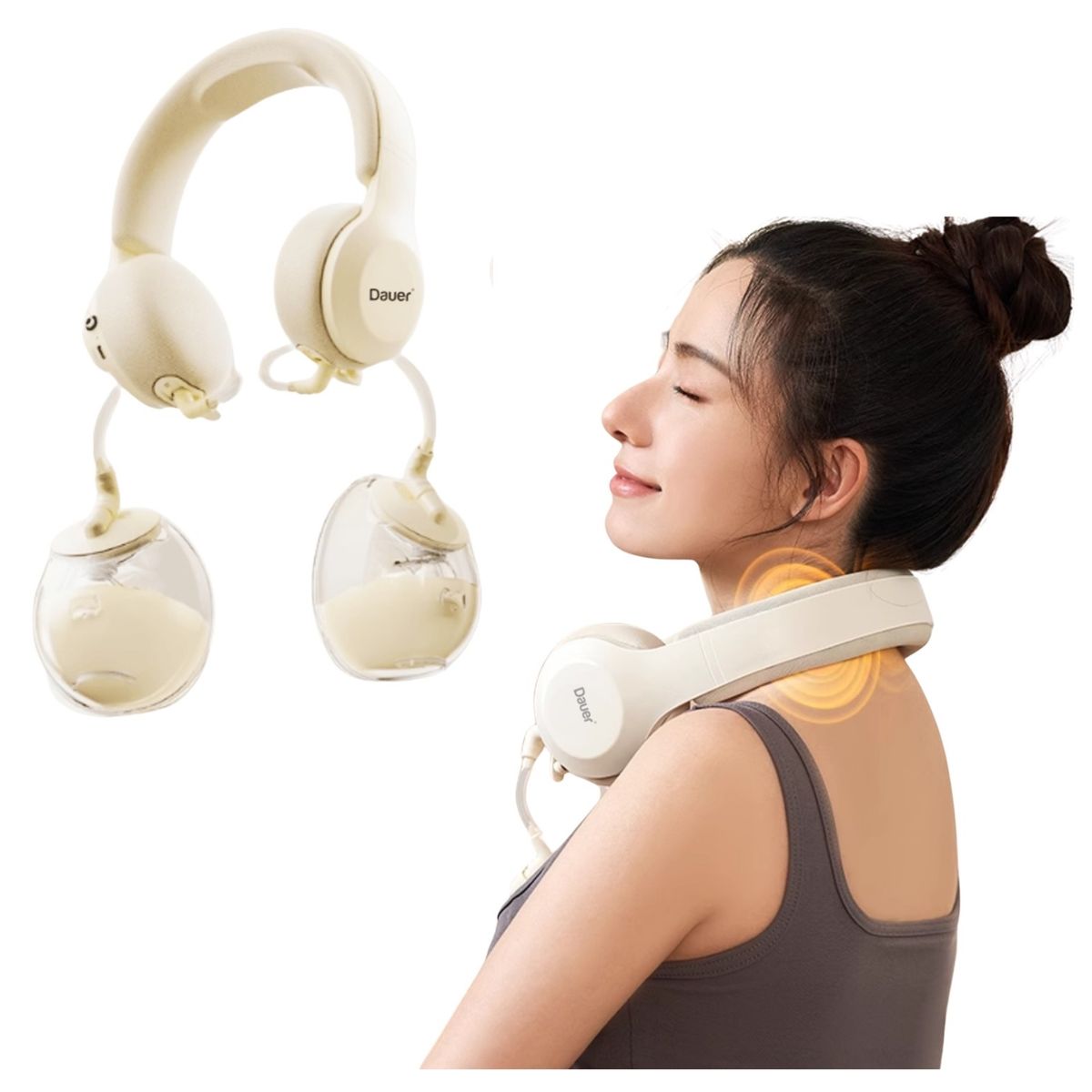 DAUER - Extractor Bilateral Manos Libres y Compresa Cervical DAUER