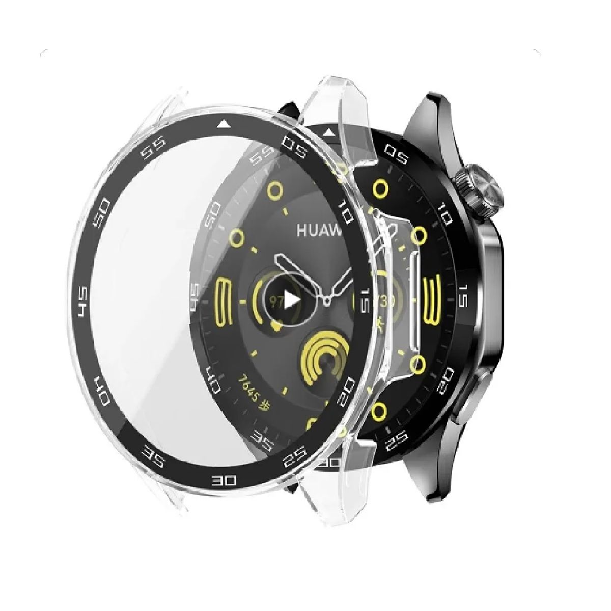 GENERICO - CASE FUNDA PARA SMARTWATCH HUAWEI GT4 41MM TRANSPARENTE